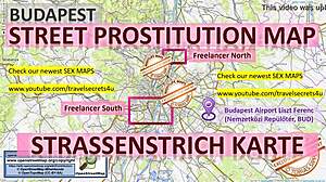Mapa de sexo de Budapeste com escorts e callgirls no distrito vermelho