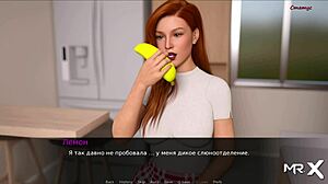 נערת האנימה של Dusklightmanors מתענגת על סשן אכילת בננה