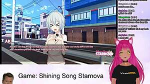 Vtuber стриймва Shining Song Starnova Aki route част 6