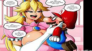 Принцесса Пич превращается в жаждущую члена шлюху в Super Mario Princess Peach Part 3