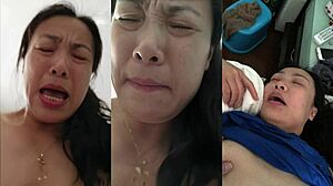중년중년 중국여성과 그녀의 아들친구의 무방비상태의 만남