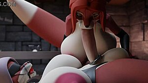 3D 애니메이션 메이드 마리안의 엉덩이 흔들기 모험