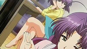 Mama vitregă MILF își spală fiul vitreg de 18 ani într-un hentai nefiltrat, cu o animație 2D în stil anime