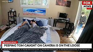 Penyusup bertato mengejutkan remaja dengan kamera tersembunyi